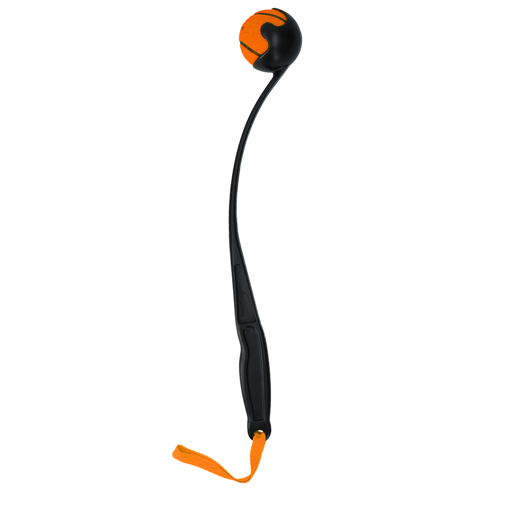 Dog Comets Launcher (Werpstok) Oranje M - Ballenwerper voor honden - afbeelding 2