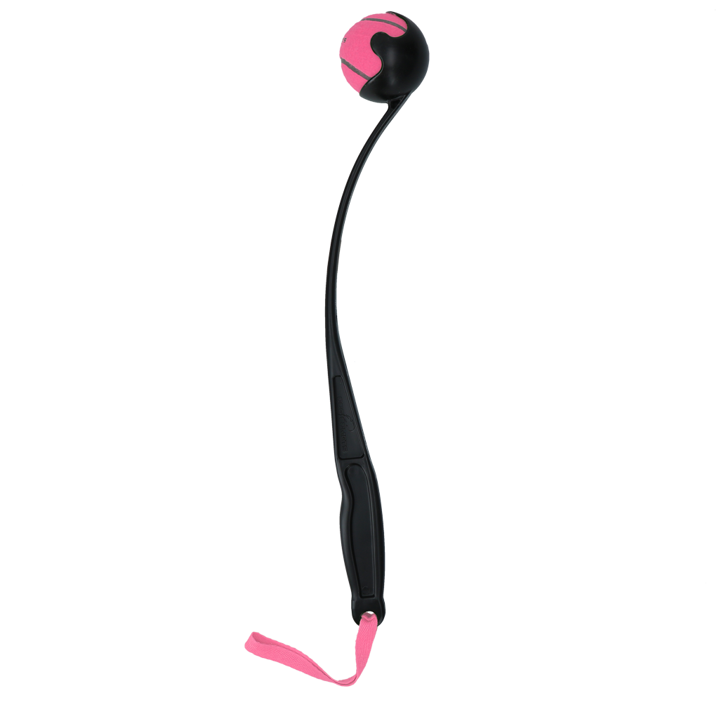 Dog Comets Launcher (Werpstok) Roze M - Ballenwerper voor honden - afbeelding 2