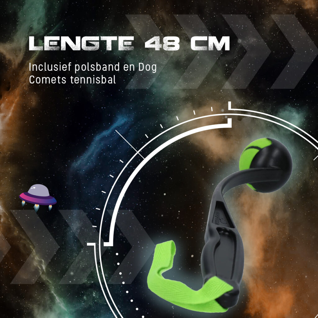 Dog Comets Launcher (Werpstok) Groen M - Ergonomische ballenwerper - afbeelding 5