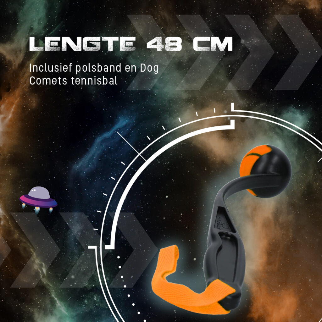 Dog Comets Launcher (Werpstok) Oranje M - Ballenwerper voor honden - afbeelding 5