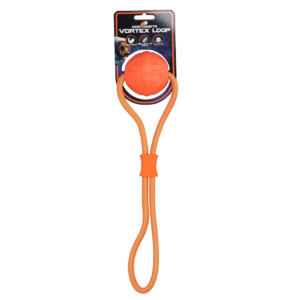 Dog Comets Vortex Loop Oranje - Speelbal met Touw