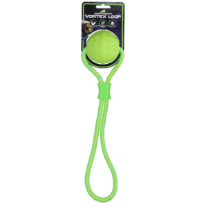 Dog Comets Vortex Loop Groen - Speelbal met Touw voor Honden