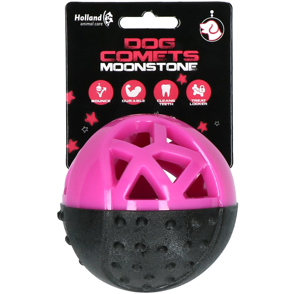 Dog Comets Moonstone Traktatiebal Roze - Speelgoed voor Honden - afbeelding 1