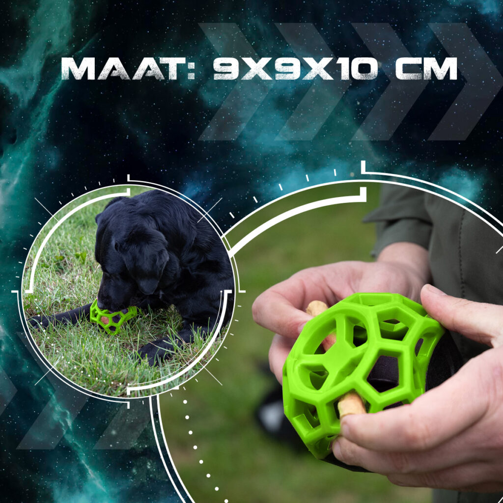 Dog Comets Moonstone Traktatiekubus Groen - Speelgoed voor Honden - afbeelding 5