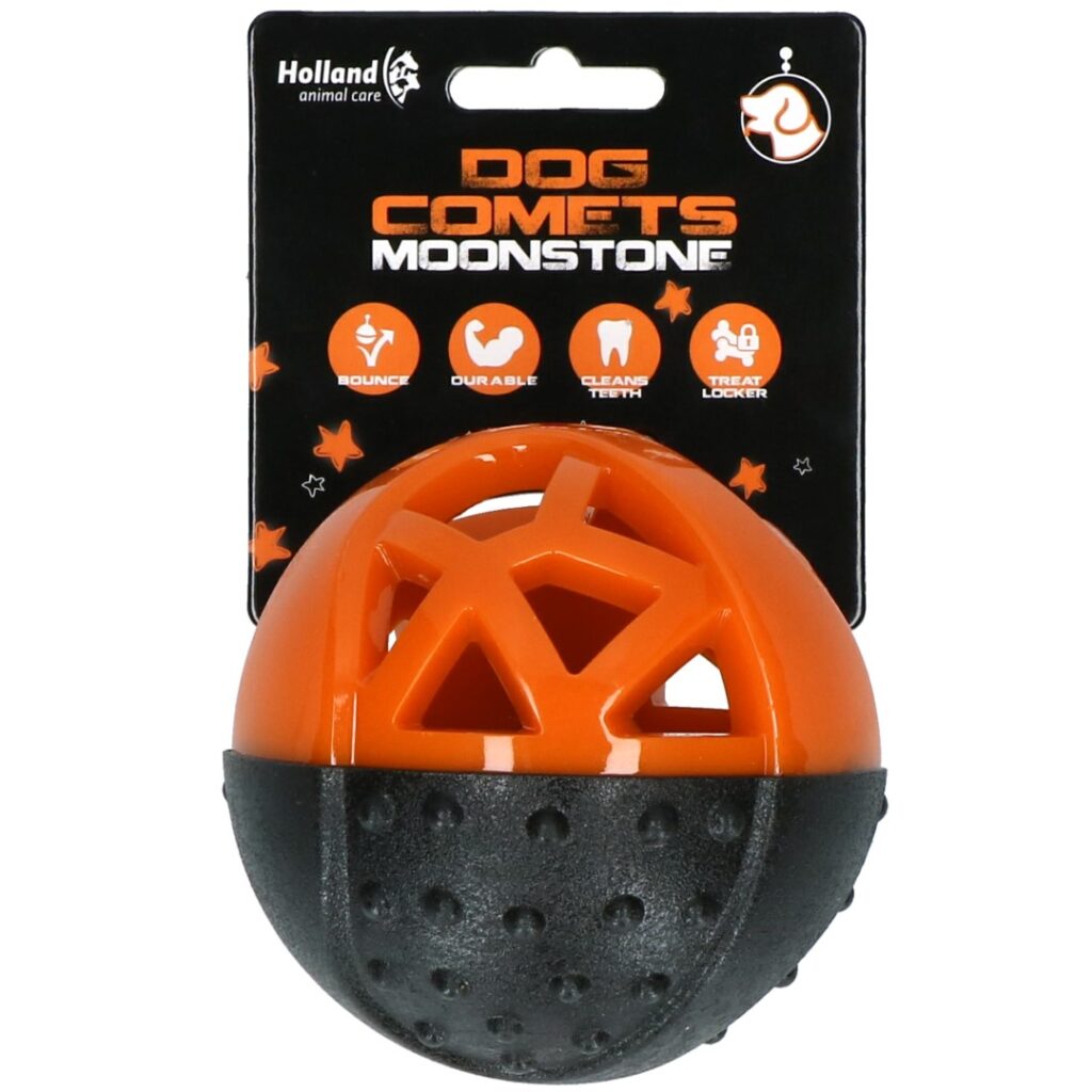 Dog Comets Moonstone Traktatiebal Oranje - Speelgoed voor Honden - afbeelding 1
