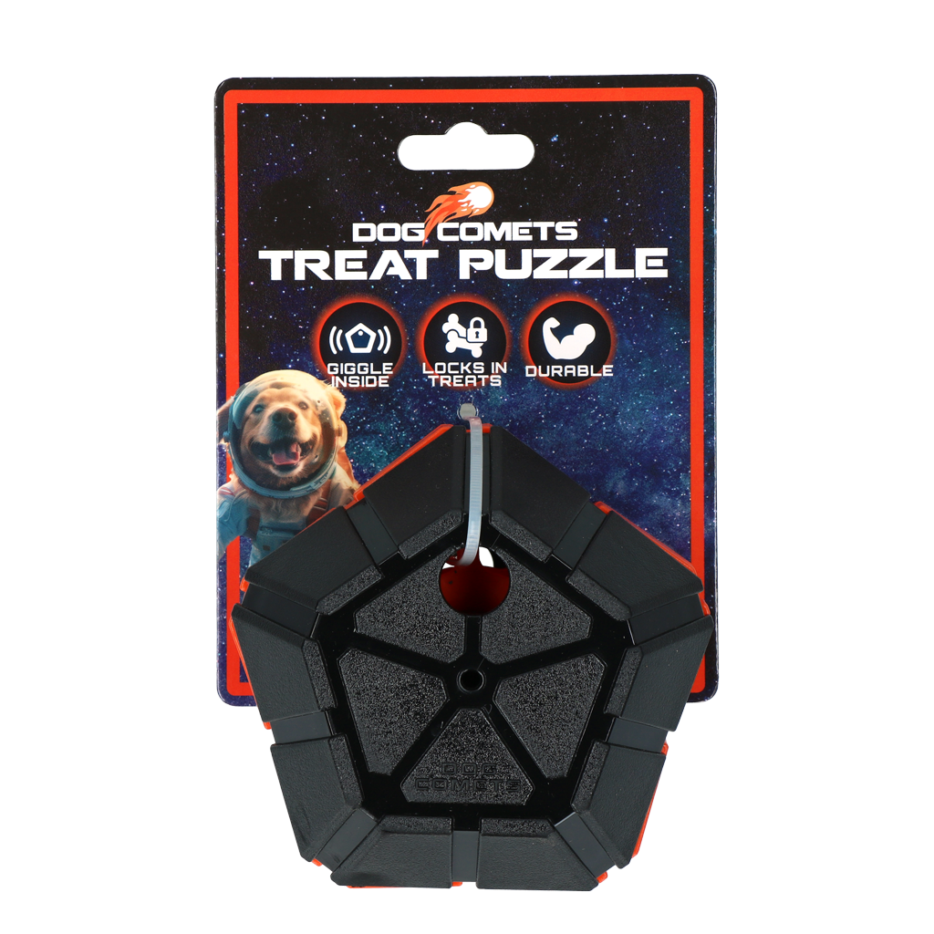 Dog Comets Treat Puzzle Oranje - Puzzelbal voor Honden - afbeelding 1