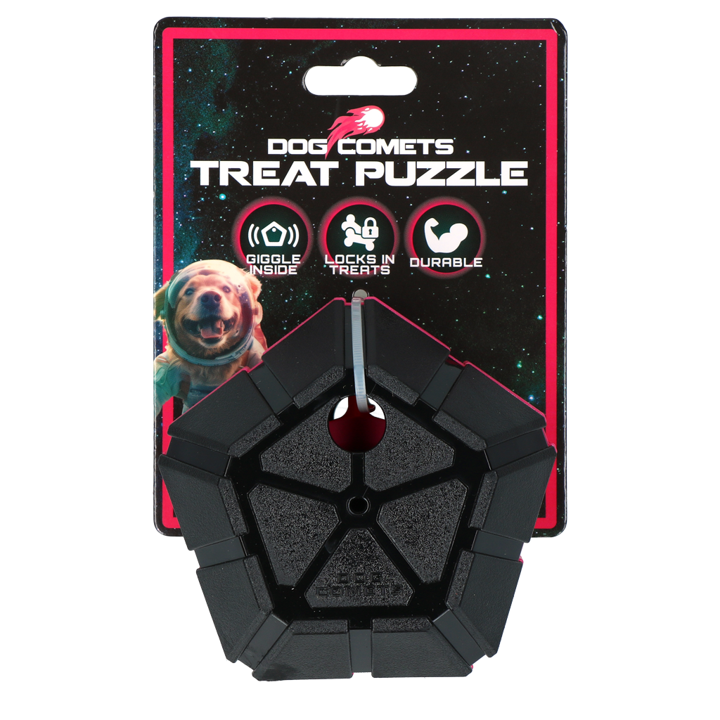 Dog Comets Treat Puzzle Roze - Puzzelbal voor Honden - afbeelding 1