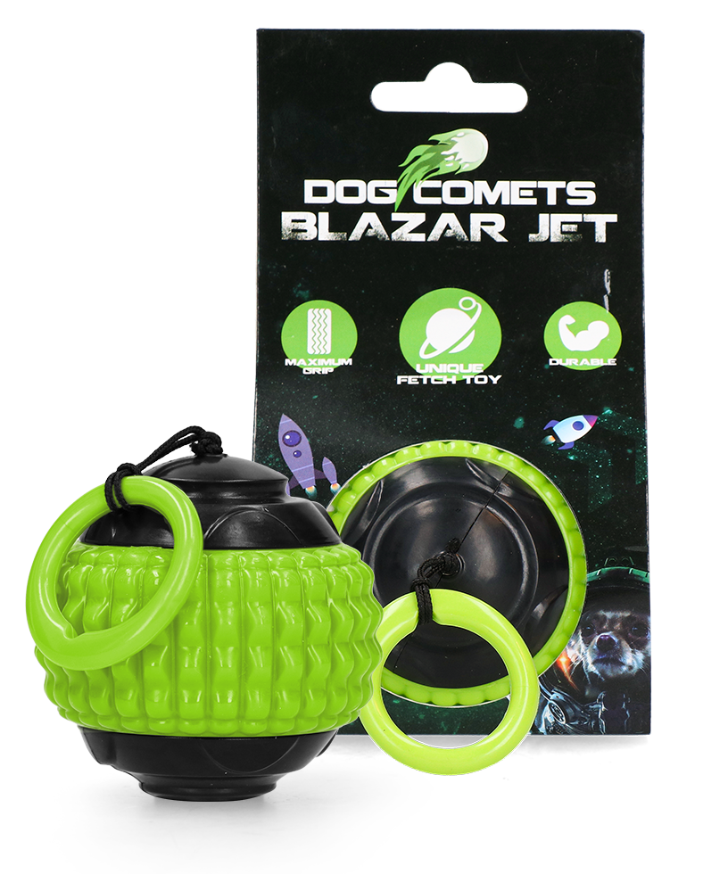 Dog Comets Blazar Jet Groen - Multifunctionele Speelbal van Duurzaam Kunststof - afbeelding 1