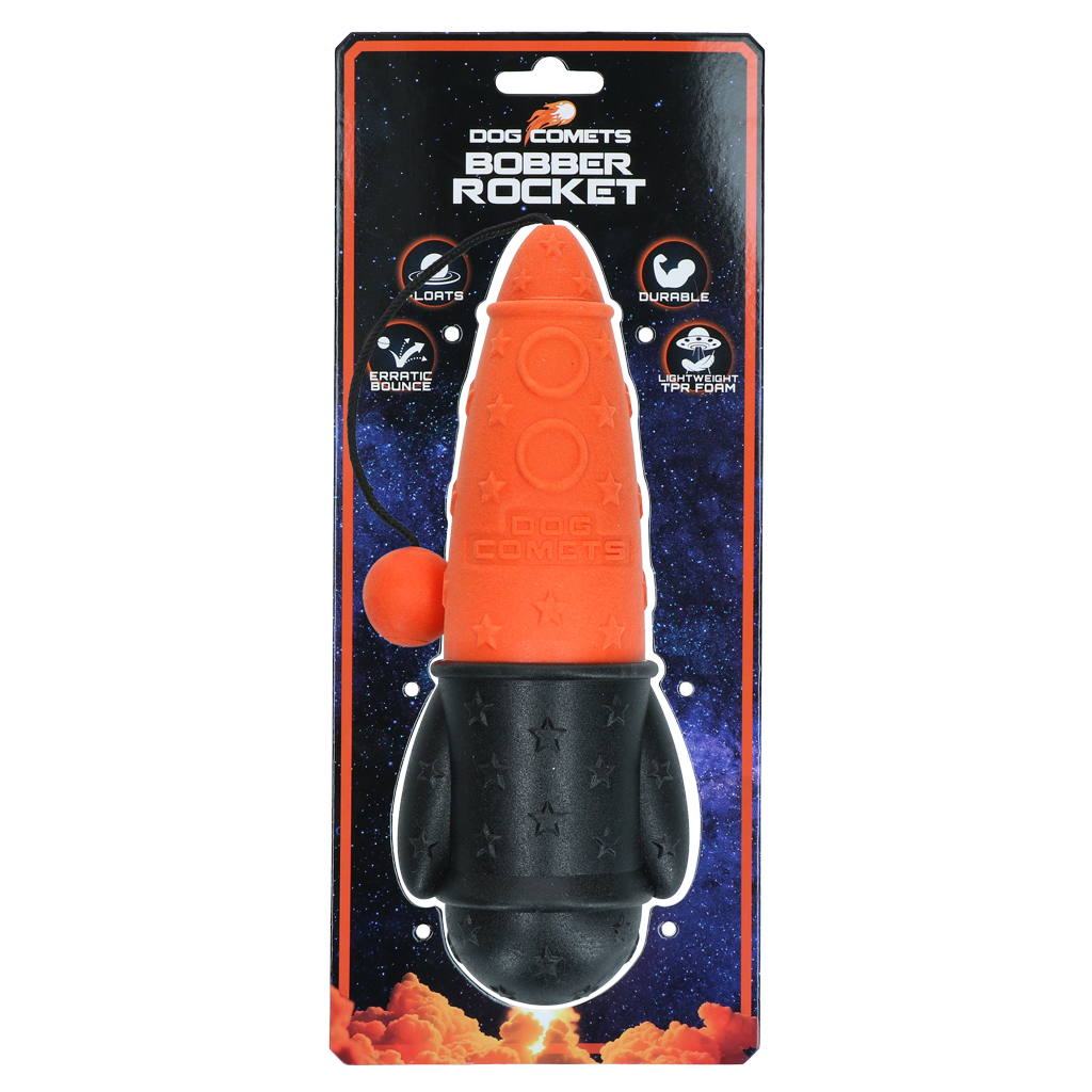 Dog Comets Bobber Rocket Oranje - Lichtgewicht apporteerspeeltje - afbeelding 1