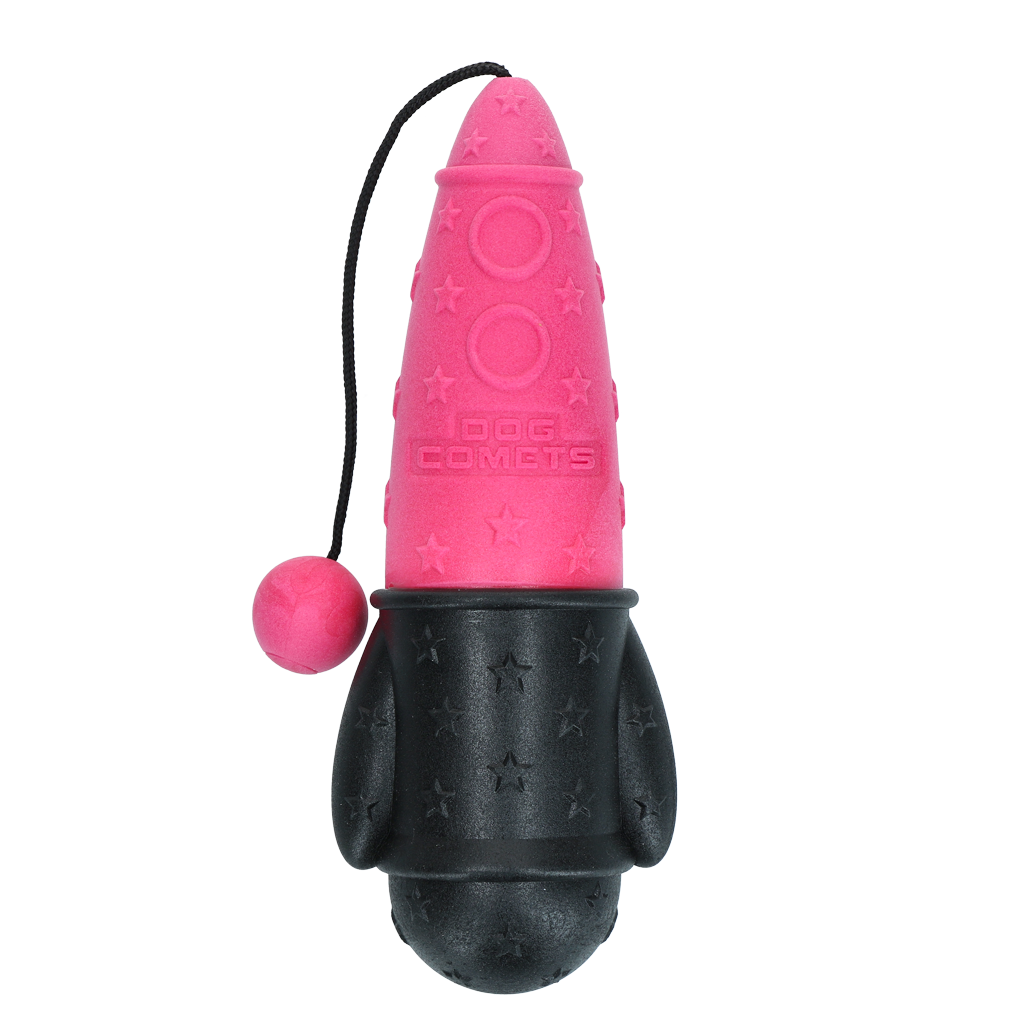 Dog Comets Bobber Rocket Roze - Lichtgewicht Apporteerspeeltje - afbeelding 2