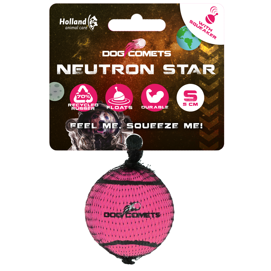 Dog Comets Tennisbal Met Pieper Neutron Star S Roze - Ø 5 cm - afbeelding 1