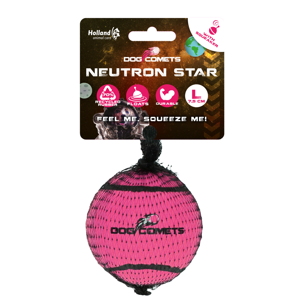 Dog Comets Tennisbal Met Pieper Neutron Star L Roze - afbeelding 1