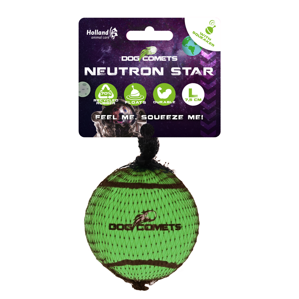 Dog Comets Tennisbal Met Pieper Neutron Star L Groen - afbeelding 1