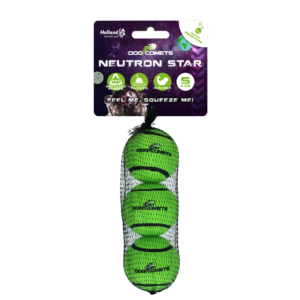 Dog Comets Tennisbal Met Pieper Neutron Star S Groen 3-pack