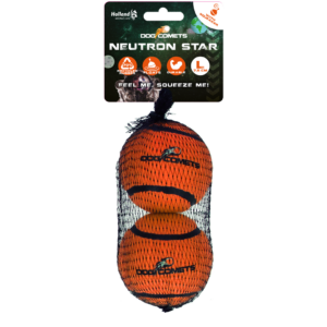 Dog Comets Tennisbal Met Pieper Neutron Star L Oranje (2-pack)