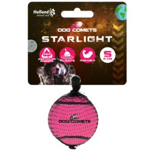Dog Comets Tennisbal Starlight S Roze - Sterke en Stuiterende Speelbal