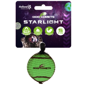 Dog Comets Tennisbal Starlight S Groen - Sterke en drijvende tennisbal