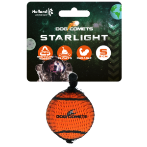 Dog Comets Tennisbal Starlight S Oranje - Sterke en Stuiterende Speelbal