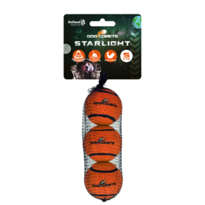 Dog Comets Tennisbal Starlight S Oranje (3-pack) - Sterke en drijvende bal
