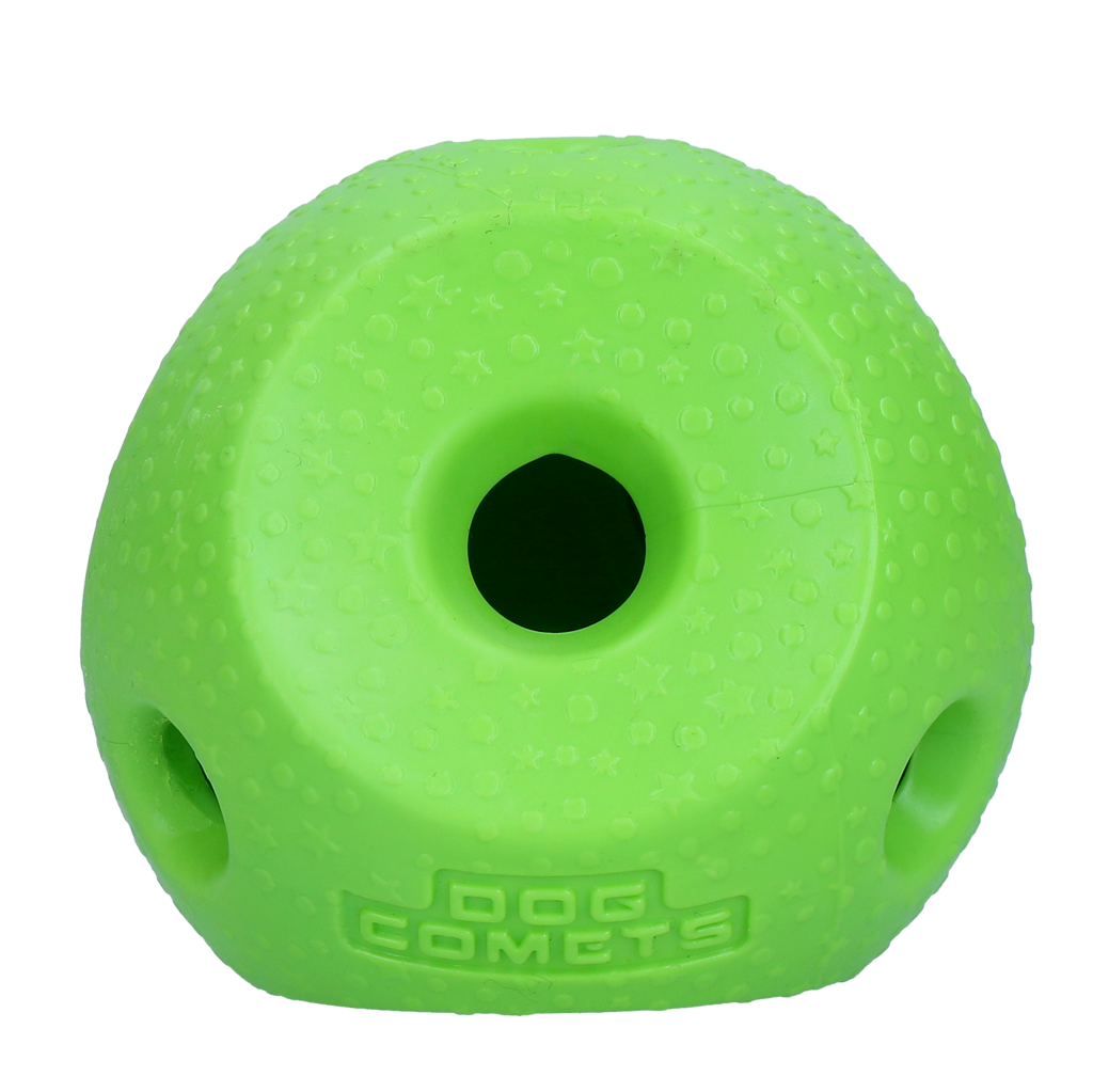 Dog Comets Treat Lock Ball Groen - Duurzame Rubber Traktatiebal voor Honden - afbeelding 1