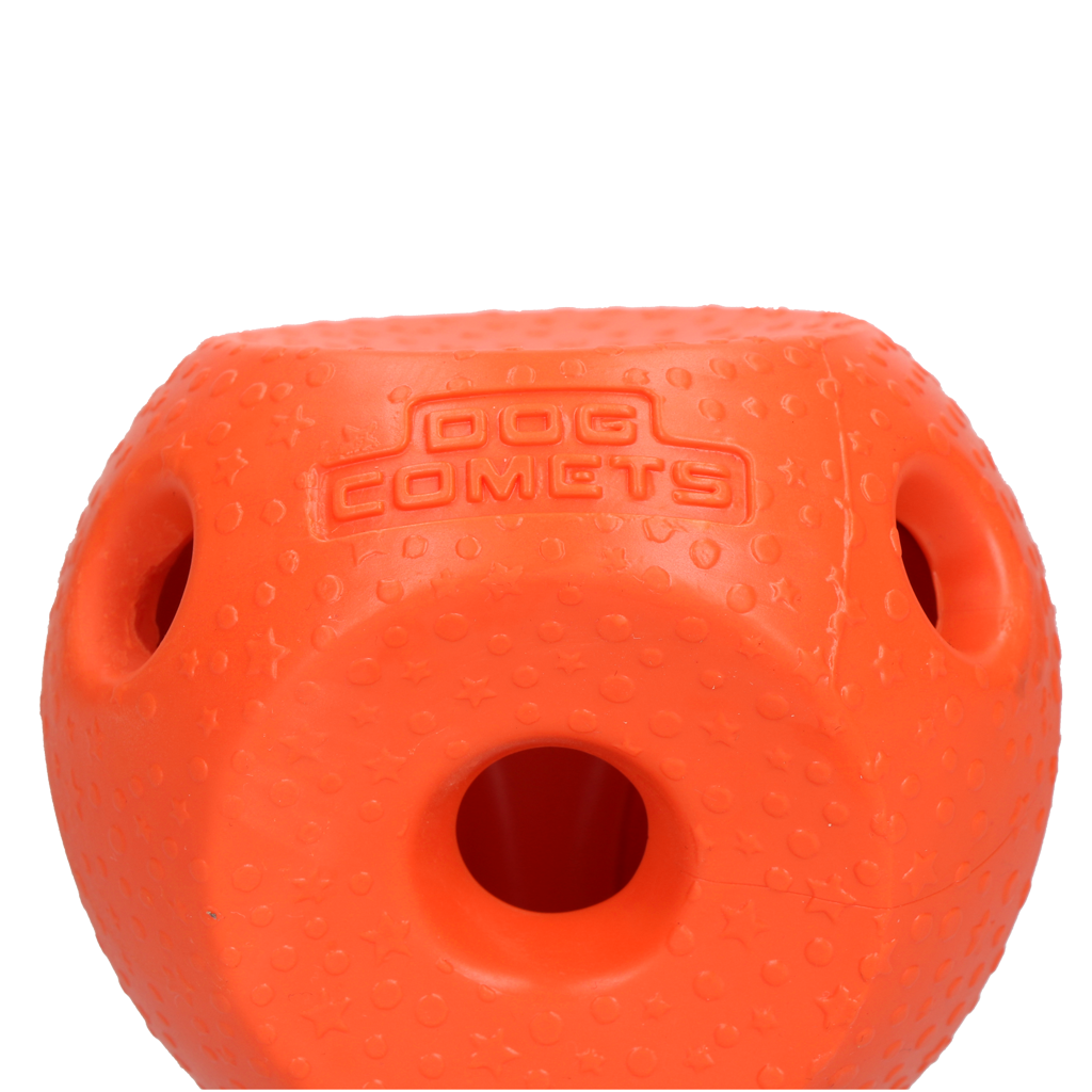 Dog Comets Treat Lock Ball Oranje - Duurzame Traktatiebal voor Honden - afbeelding 2