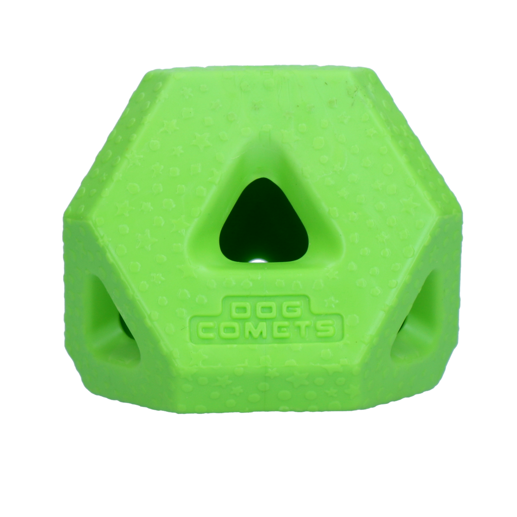 Dog Comets Treat Lock Cube Groen - Duurzame traktatiekubus voor honden - afbeelding 1