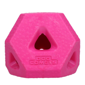 Dog Comets Treat Lock Cube Roze - Duurzame Traktatiekubus van TPR-rubber