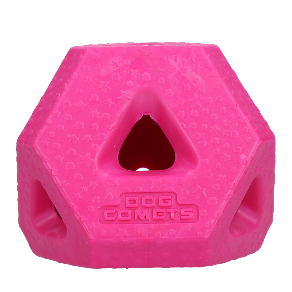 Dog Comets Treat Lock Cube Roze - Duurzame Traktatiekubus van TPR-rubber - afbeelding 1