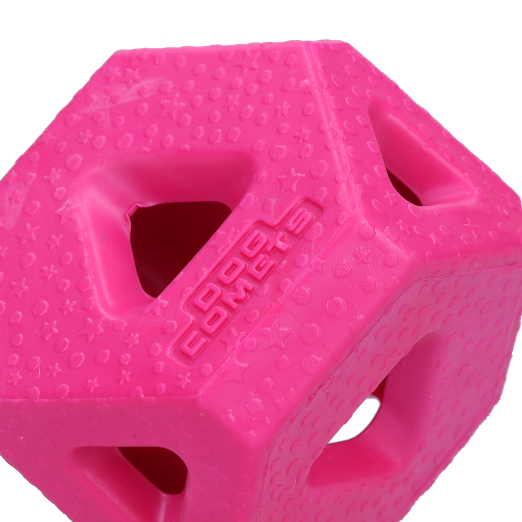 Dog Comets Treat Lock Cube Roze - Duurzame Traktatiekubus van TPR-rubber - afbeelding 2