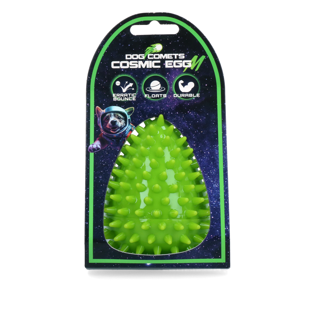 Dog Comets Cosmic Egg Groen M - Duurzaam Apporteerspeeltje voor Honden - afbeelding 1
