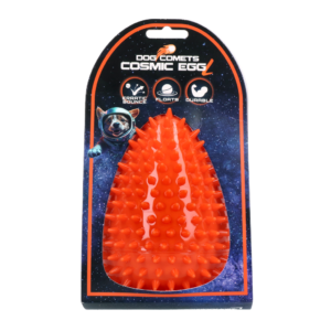 Dog Comets Cosmic Egg Oranje L - Duurzaam Apporteerspeeltje