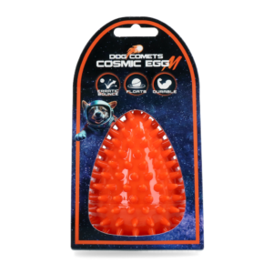 Dog Comets Cosmic Egg Oranje M - Duurzaam Apporteerspeeltje voor Honden