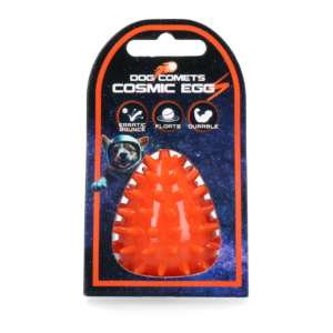 Dog Comets Cosmic Egg Oranje S - Duurzaam Apporteerspeeltje voor Honden