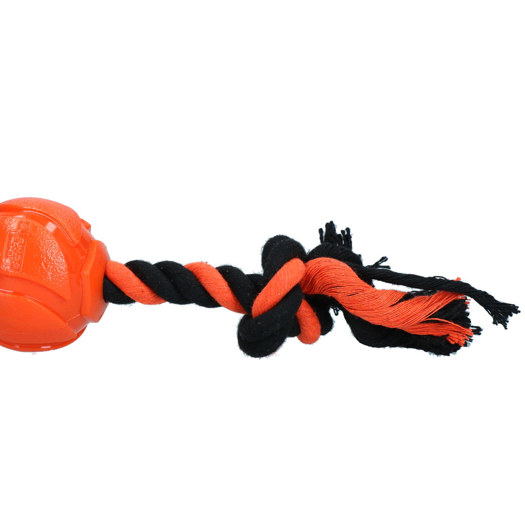 Dog Comets AstroTug Oranje - Interactief Hondenspeelgoed met Bal en Touw - afbeelding 3