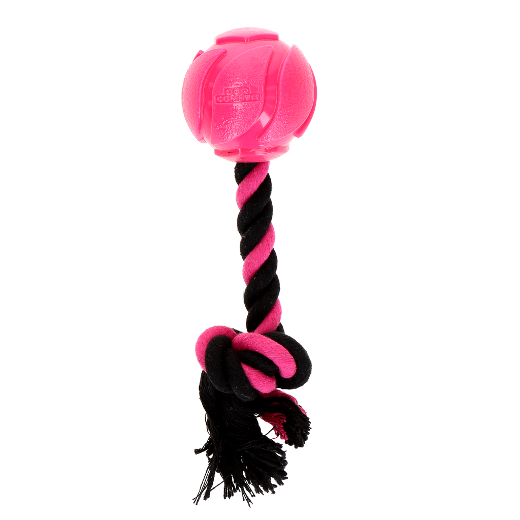 Dog Comets AstroTug Roze - Interactief Hondenspeelgoed met Bal en Touw - afbeelding 2