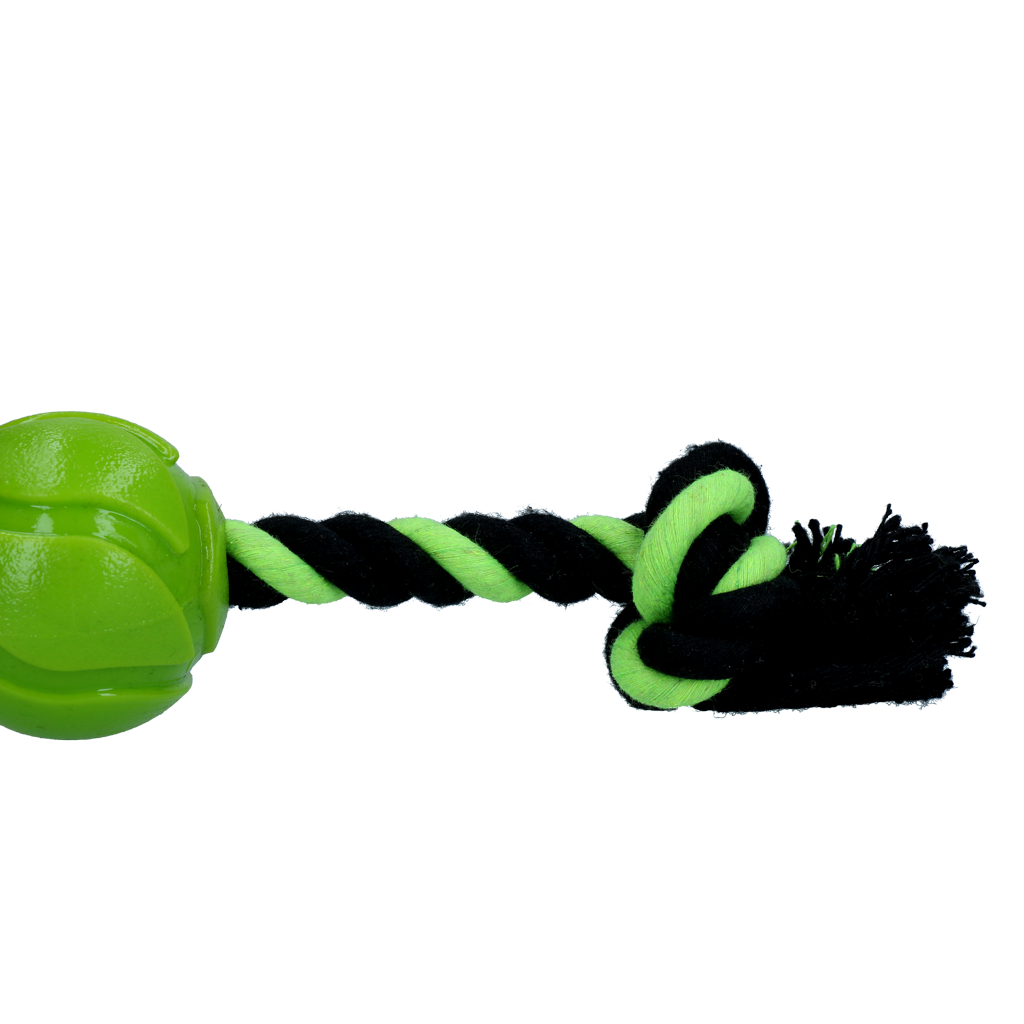 Dog Comets AstroTug Groen - Interactief Hondenspeelgoed met Bal en Touw - afbeelding 3