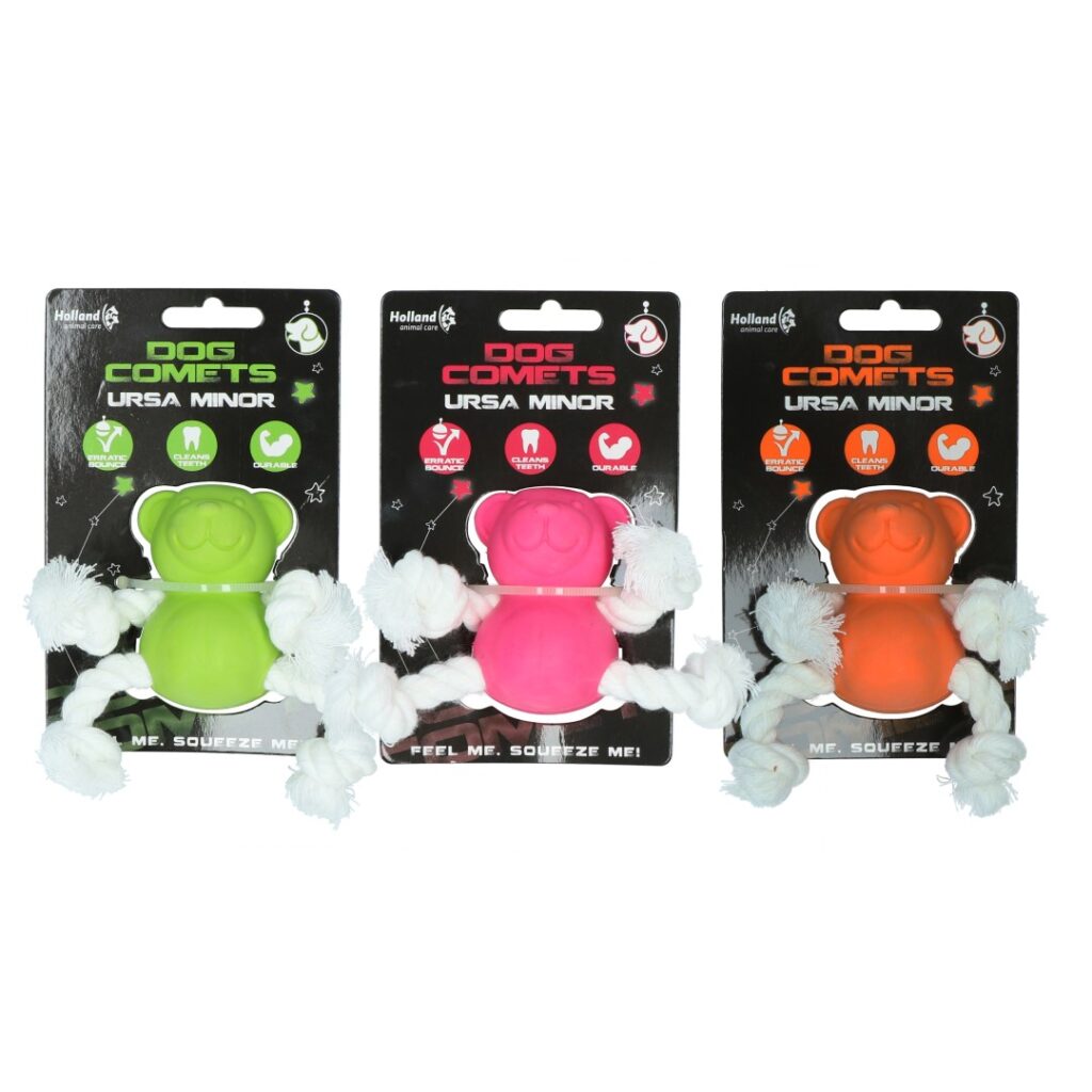 Dog Comets Ursa Minor Groen - Speelgoed Beer van Natuurlijk Rubber - afbeelding 3