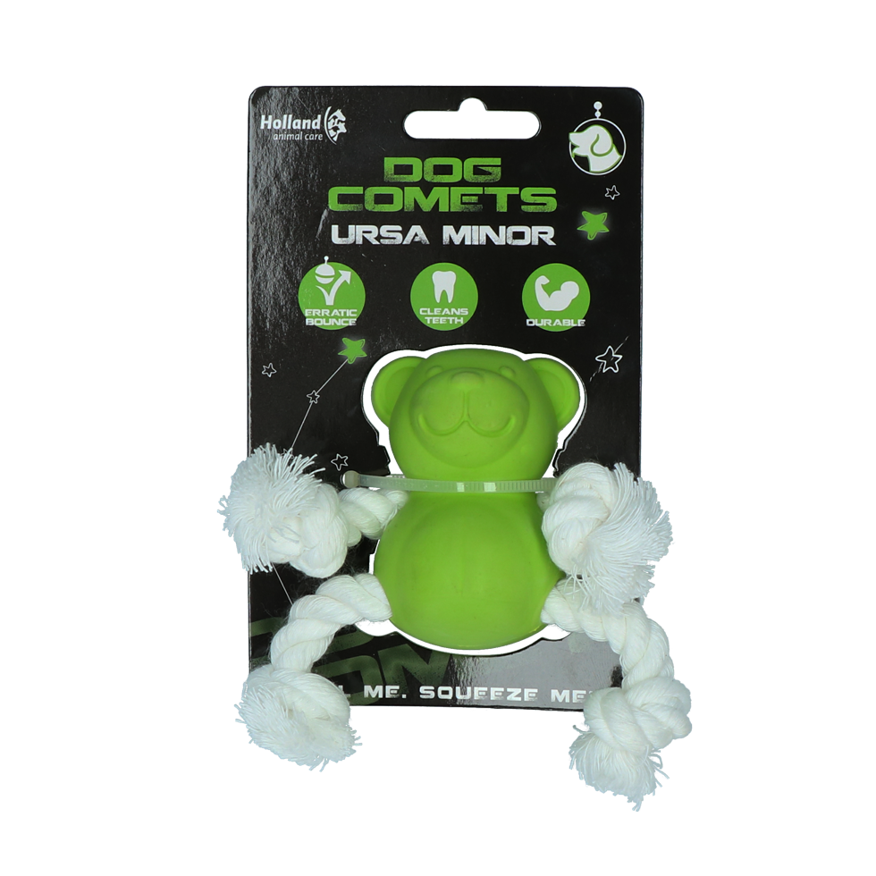 Dog Comets Ursa Minor Groen - Speelgoed Beer van Natuurlijk Rubber - afbeelding 1