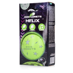 Dog Comets Helix Groen - Interactieve Speelbal met Geluid en Licht