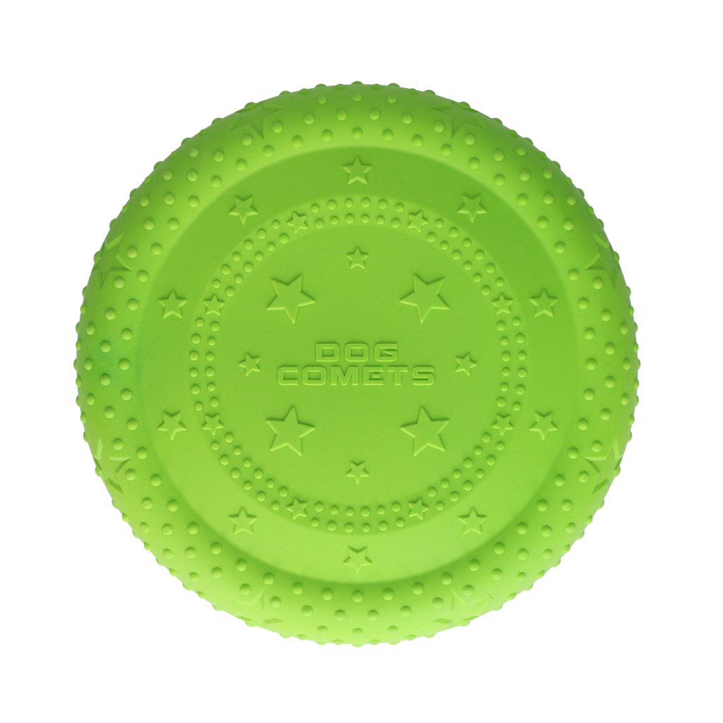Dog Comets UFO Flyer Groen M - Hondenfrisbee voor Actieve Honden - afbeelding 3