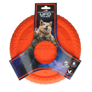 Dog Comets UFO Flyer Oranje M - Hondenfrisbee voor Actieve Honden