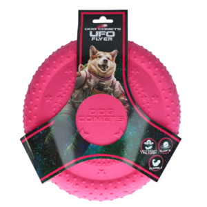 Dog Comets UFO Flyer Roze M - Hondenfrisbee voor Actieve Spelletjes