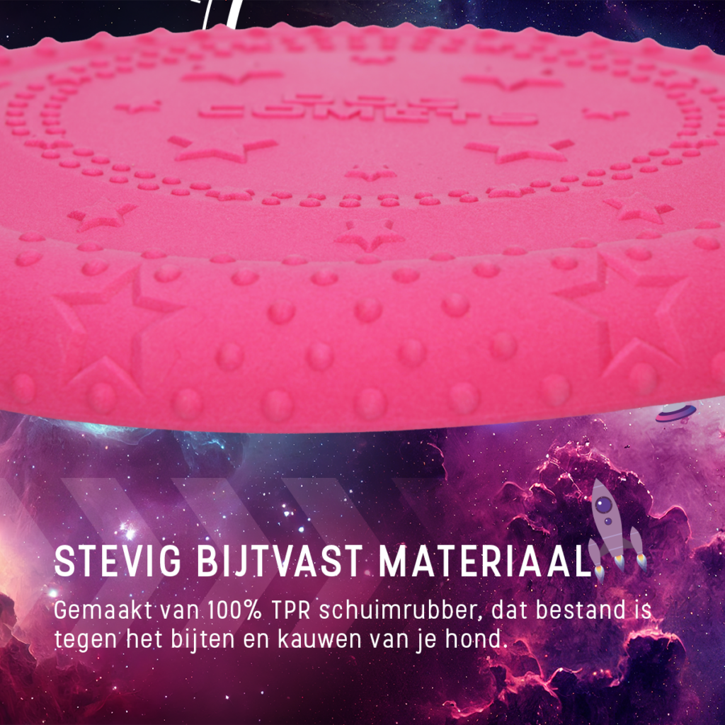 Dog Comets UFO Flyer Roze M - Hondenfrisbee voor Actieve Spelletjes - afbeelding 6