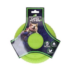 Dog Comets UFO Flyer Groen S - Hondenfrisbee voor Actieve Honden
