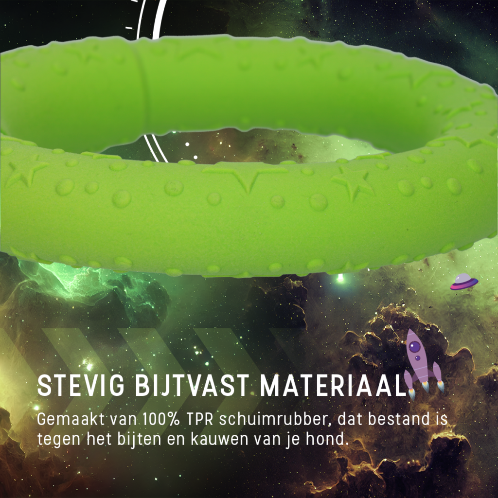 Dog Comets UFO Ring Groen M - Speelgoed voor Actieve Honden - afbeelding 6