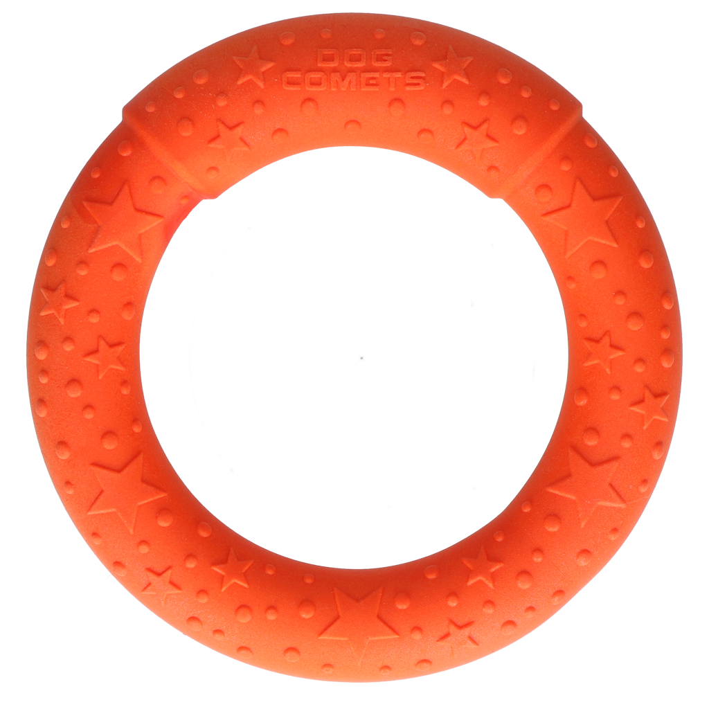 Dog Comets UFO Ring Oranje M - Speelgoed voor Actieve Honden - afbeelding 3