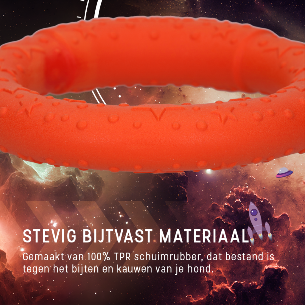 Dog Comets UFO Ring Oranje M - Speelgoed voor Actieve Honden - afbeelding 6