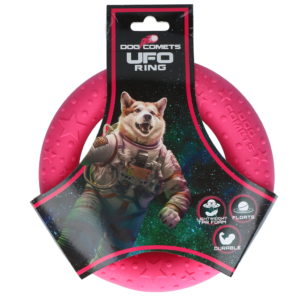 Dog Comets UFO Ring Roze M - Speelgoed voor Actieve Honden