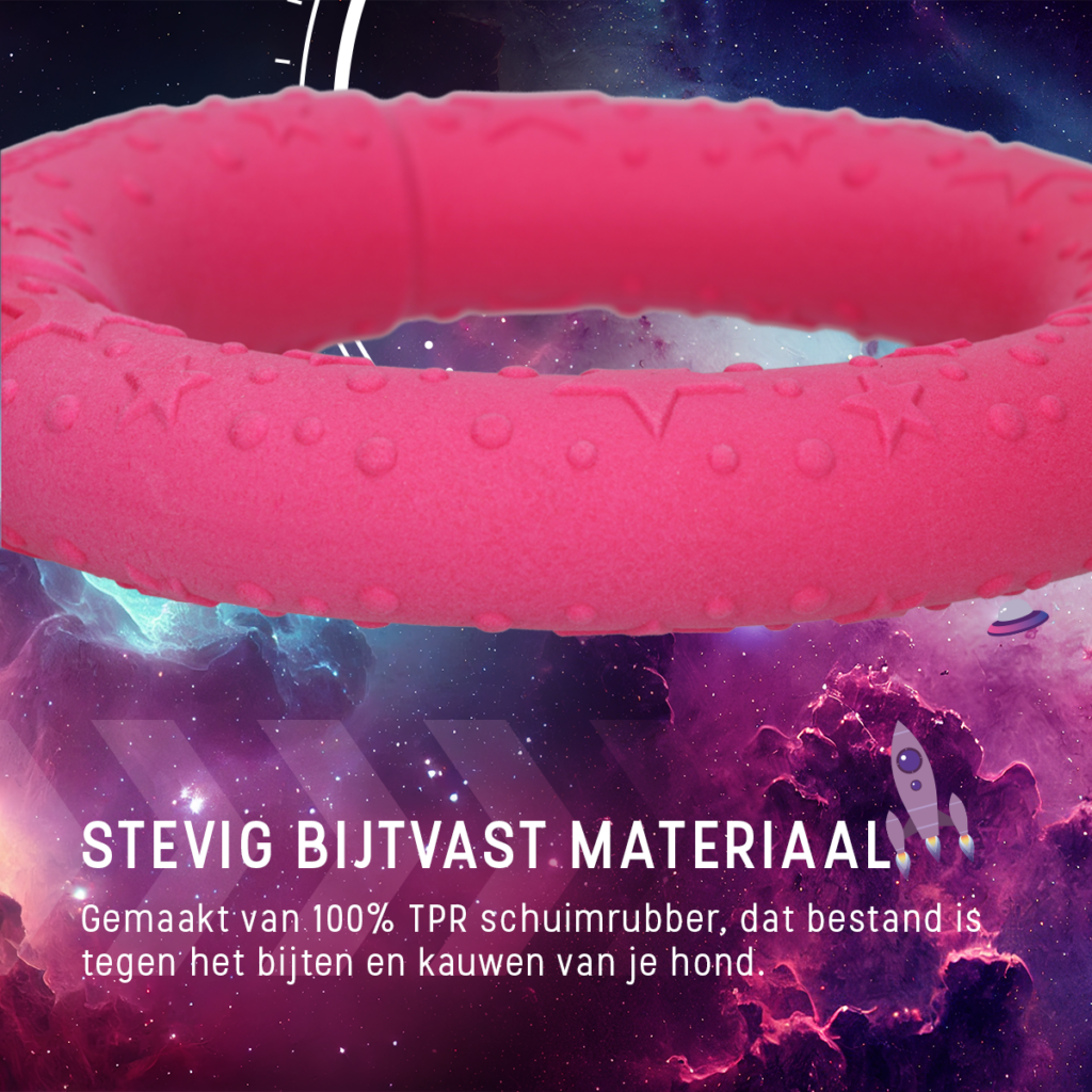 Dog Comets UFO Ring Roze M - Speelgoed voor Actieve Honden - afbeelding 6