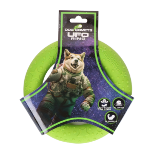 Dog Comets UFO Ring Groen S - Speelgoed voor Actieve Honden